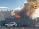 L'incendio scoppiato ad Arcisate