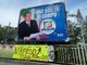 Il manifesto elettorale di Berlusconi e Forza Italia preso di mira in via Nino Bixio a Varese