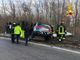 Le immagini dell'incidente stradale avvenuto nel pomeriggio a Cassano Magnago