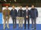 da sinistra, il Direttore di stabilimento, Paolo Pisani; il Direttore commerciale, Pietro Parmeggiani; il Vicesindaco di Castiglione Olona, Paolo Guerra; l’Assessore di Regione Lombardia, Fabrizio Sala e l’Amministratore unico Massimo Francalanci
