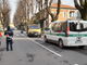 La polizia locale sul luogo dell'incidente