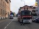 I vigili del fuoco e l'ambulanza sul posto