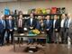 Il ministro Giorgetti in visita alla Goglio in una foto tratta dalla pagina Facebook dell'azienda di Daverio
