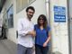 Gli ingegneri Annalisa Berni (Responsabile Acque Reflue di Alfa Srl) e Andrea Turolla (Referente del Politecnico per il progetto)