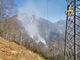 VIDEO. Continua a Indemini la lotta all'incendio: in azione due Canadair dall'Italia