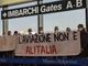 A Malpensa la protesta dei lavoratori del trasporto aereo: «L'aviazione non è solo Alitalia»