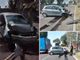 L'auto distrutta nell'incidente di Origgio in una foto da IlSaronno.it