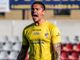 Elia Caprile, portiere del Bari, l'anno scorso alla Pro Patria (foto Marco Giussani)