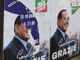 I manifesti dedicati alla memoria di Silvio Berlusconi strappati dai vandali a Saronno (foto da IlSaronno.it)