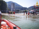I vigili del fuoco sul luogo dell'incidente