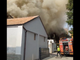 L'incendio in un fermo immagine tratto da un video pubblicato da ilSaronno.it