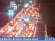 Le auto in coda in Autolaghi (foto dalle webcam di Autostrade per l'Italia)