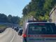 Il punto di via Peschiera bloccato dal grave incidente