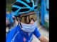 Vincenzo Albanese della Eolo-Kometa in maglia azzurra dopo il ritiro di Dombrowski