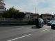 Paura a Castellanza: un'auto si ribalta vicino allo svincolo dell'A8