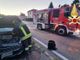 I vigili del fuoco sul luogo dell'incidente