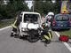 Sangiano, scontro sulla Provinciale: due persone soccorse
