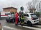 FOTO - Scontro tra due auto, paura in via Magenta a Busto