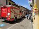 I vigili del fuoco sul luogo dell'incidente