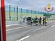 Auto in fiamme sull'A9, il conducente si mette in salvo