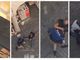 Alcune delle fasi concitate dell'arresto riprese dal video amatoriale