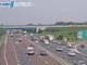 I soccorsi sul luogo dell'incidente (foto dalle webcam di Autostrade per l'Italia)