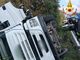 Il camion ribaltato
