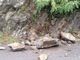 Maltempo, smottamento in via Monteggia a Laveno