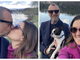 Passeggiata vip sul lago Maggiore: Amadeus a spasso per Sesto Calende con moglie e cagnolino