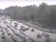 La situazione del traffico vista da una webcam di Autostrade per l'Italia