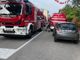 FOTO. Capannone in fiamme a Legnano, titolare e due dipendenti ustionati