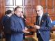 Il sindaco Colombo, ora candidato alle europee, con il coordinatore regionale FdI Maccari
