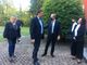 Il ministro Giorgetti accolto a Villa Calcaterra