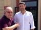 A sinistra Giorgio Caravatti, qui con l'ex candidato sindaco di Saronno Luciano Silighini (foto da IlSaronno.it)