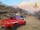 FOTO. Nuovo incendio a Castello Cabiaglio subito circoscritto. Fiamme alte sul crinale svizzero