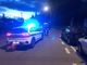 La polizia locale sul posto