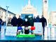 I giovani della Lega e il loro fantoccio dedicato ai mancati falò all'Ite Tosi