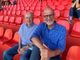 Papà Giannino e Roberto Bof allo stadio Franco Ossola