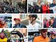 Una festa di popolo alla partenza della Gran Fondo Tre Valli Varesine con il ministro dell'Economia Giancarlo Giorgetti, il sindaco di Varese Davide Galimberti e il patron della Binda Renzo Oldani (fotoservizio Michele Del Re)