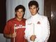 Ezio Russo ai tempi delle giovanili del Milan con un giovanissimo Maldini prima di approdare al Varese nel 1989 (foto Corriere di Sciacca)