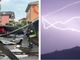 La lamiera di un tetto vola su un'auto a Ceriano Laghetto, fulmini nella notte sul lago Maggiore via NaturalMeteo grazie a Giacomo