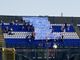 Lo striscione degli ultras contro la società