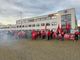 Una manifestazione dei lavoratori della Mata System di Mornago Una manifestazione dei lavoratori della Mata System di Mornago