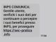 Il nuovo sms truffa dal finto Inps