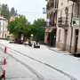 Frabosa, comune in provincia di Cuneo, appare innevato
