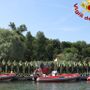 Il corso per la patente nautica dei vigili del fuoco che si è svolto sul lago di Varese alla Schiranna e a Bodio Lomnago