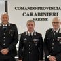 Da sinistra: il capitano Galesi, il colonnello Gagliardo e il maggiore Convertino