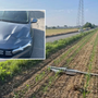 Incidente in via Biella, un cartello che rimbalza tra Dairago e Legnano, illeso miracolosamente l'automobilista