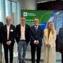 La presentazione di oggi a Palazzo Lombardia della candidatura congiunta di Varese e Gallarate a Capitale Italiana dell’Arte Contemporanea 2027: da sinistra Di Luccio (Fai), Galimberti, Cassani, Fontana, Caruso e Lainati (MA*GA)