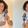 Alice Degradi con la Barbie dedicata ai bambini affetti da diabete di tipo 1
